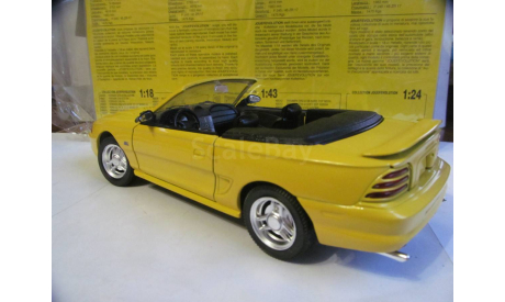 модель 1/18 Ford Mustang GT 1994 Convertible Jouef Evolution металл 1:18, масштабная модель, scale18