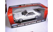 1/18 модель Ford Mustang SVO 1986 Welly Limited металл 1:18, масштабная модель, scale18