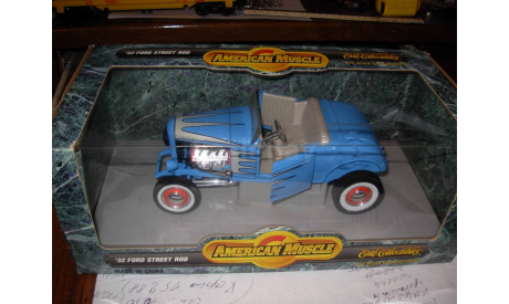 модель 1/18 FORD STREET ROD 1932 AMERICAN MUSCLE ERTL металл, масштабная модель, 1:18