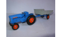 модель трактора с прицепом 1/43 Fordson Tractor + Whitlock Trailer King Size Lesney Matchbox England металл 1:43, масштабная модель, scale43