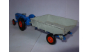 модель трактора с прицепом 1/43 Fordson Tractor + Whitlock Trailer King Size Lesney Matchbox England металл 1:43, масштабная модель, scale43