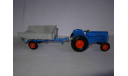 модель трактора с прицепом 1/43 Fordson Tractor + Whitlock Trailer King Size Lesney Matchbox England металл 1:43, масштабная модель, scale43