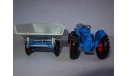 модель трактора с прицепом 1/43 Fordson Tractor + Whitlock Trailer King Size Lesney Matchbox England металл 1:43, масштабная модель, scale43