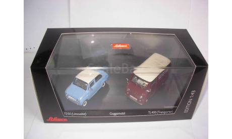 набор 2 модели 1/43 Goggomobil TL400 Limousine + T250 Transporter Schuco Limited 1:43 металл, масштабная модель, scale43