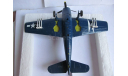 1:48 военный самолёт Grumman F6F Hellcat №115 Franklin Mint 1/48 металл military WWII, масштабные модели авиации, scale48