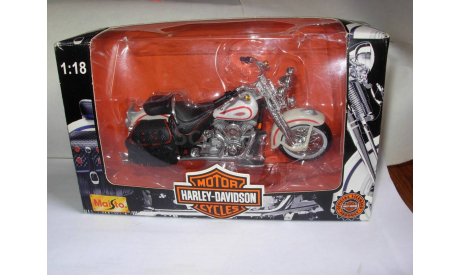 1/18 модель мотоцикл Harley Davidson 1997 FLSTS Hertitage Springer Maisto металл 1:18, масштабная модель мотоцикла, Harley-Davidson