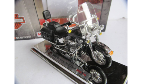 1/18 модель мотоцикл Harley Davidson FLSTS Hertitage Softail Ckassic 2002 Maisto металл 1:18 Harley-Davidson, масштабная модель мотоцикла, scale18