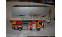 модель 1/43 пожарный Iveco Magirus DK 23-12 CS 4х-коленная выдвижная лестница Eligor металл пожарная серебристая коробка 1:43, масштабная модель, scale43