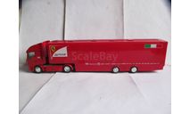 модель 1/43 Iveco Stralis F1 Ferrari транспортёр тягач + трейлер Transporter trailer 1:43, масштабная модель, scale43
