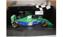 модель F1 Формула 1 1/18 Jordan Ford 191 Belgian GP 1991 #32 Michael Schumacher Minichamps/PMA металл 1:18, масштабная модель, scale18