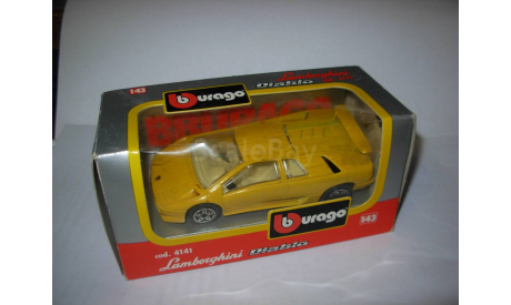 модель 1/43 Lamborghini Diablo Burago Italy металл 1:43, масштабная модель, scale43, BBurago