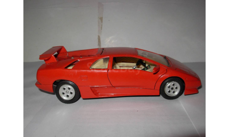 модель 1/24 Lamborghini Diablo 1990 Burago Italy металл 1:24, масштабная модель, scale24, BBurago