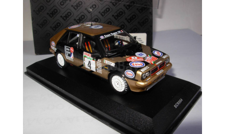 гоночная модель 1/43 Lancia Delta HF E880 4 Rally San Remo 1987 Tabaton Tedeschini IXO металл 1:43 Ралли, масштабная модель, scale43, IXO Rally (серии RAC, RAM)