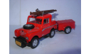 модель 1/43 пожарый LandRover 80 1952 Fire Tender с прицепом Matchbox Mattel металл 1:43, масштабная модель, scale43, Land Rover