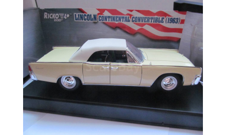 модель 1/18 Lincoln Continetal Convertible 1963 RICKO Мерседес металл 1:18, масштабная модель, scale18