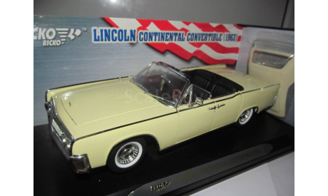 модель 1/18 Lincoln Continetal Convertible 1963 RICKO Мерседес металл 1:18, масштабная модель, scale18