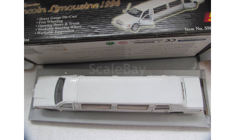 модель 1/24 Lincoln Towncar Limousine 1996 Sunnyside металл 1:24, масштабная модель, scale24