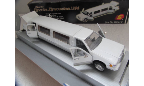модель 1/24 Lincoln Towncar Limousine 1996 Sunnyside металл 1:24, масштабная модель, scale24