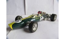гоночная модель формула-1 F1 1/18 Lotus Type 49 #5 Jim Clark Quartzo металл 1:18, масштабная модель, scale18