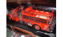 пожарная модель 1/24 MACK 1935 TYPE 75BX fire engine Yatming/Signature металл, масштабная модель, 1:24
