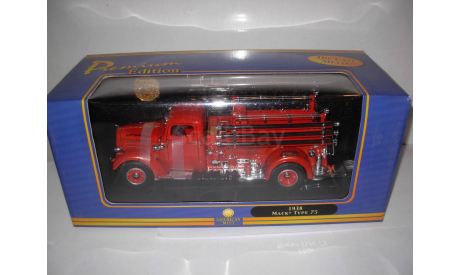 модель 1/24 пожарный Mack Type 75 1938 Yatming / Signature Series American Mint Premium Edition металл пожарная 1:24, масштабная модель, scale24, Yatming/Signature Series