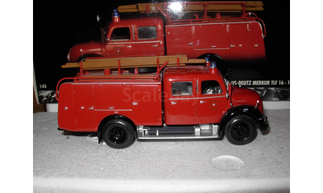 модель 1/43 пожарный Magirus Deutz Mercur TLF 16 1959 Minichamps металл пожарная 1:43, масштабная модель, scale43, Magirus-Deutz