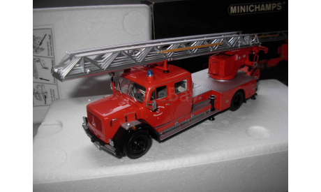 модель  1/43 пожарная автолестница Magirus Deutz Merkur 150 DL30 Düsseldorf Minichamps металл 1:43 пожарный, масштабная модель, scale43, Magirus-Deutz
