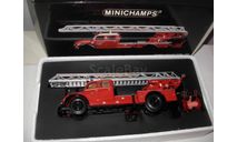 модель  1/43 пожарная автолестница Magirus Deutz S6500 DL30 Ulm Minichamps Limited металл в коробке 1:43 пожарный, масштабная модель, scale43, Magirus-Deutz