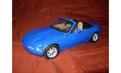 модель 1/18 Mazda MX5 Miata первого поколения 1989 Gate/ранний Autoart металл 1:18