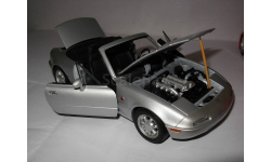 модель 1/18 Mazda MX5 Miata первого поколения 1989 Gate/ранний Autoart металл 1:18