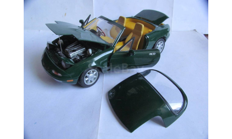 модель 1/18 Mazda MX5 Miata Roadster Hard Top первого поколения 1989 Kyosho металл 1:18 MX-5, масштабная модель, scale18