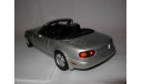 модель 1/18 Mazda MX5 Miata первого поколения 1989 Gate/ранний Autoart металл 1:18 серебристый, масштабная модель, scale18