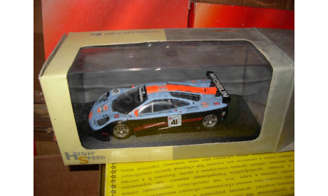 гоночная модель 1/43 McLaren BMW GTR #41 2nd Le Mans 1997 Olofsson Raphanel Gounon High Speed металл 1:43, масштабная модель, scale43