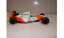 модель F1 Формула 1 1/18 McLaren Ford MP4/8 1993 #7 Mika Hakkinen Minichamps металл 1:18 412 T1, масштабная модель, scale18