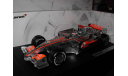 модель F1 Формула-1 1/18 McLaren MP4/22 2007 Alonso #1 Mattel/Hot Wheels металл 1:18, масштабная модель, Mattel Hot Wheels