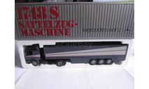 модель 1/43 MB Mercedes-Benz 1748S тягач с фурой NZG Modelle Germany Мерседес металл 1:43 Mercedes Benz, масштабная модель