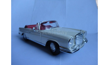 модель 1:18 MB Mercedes Benz 280SE 1966 W111 cabrio Maisto 1/18 Mercedes-Benz Мерседес, масштабная модель, scale18