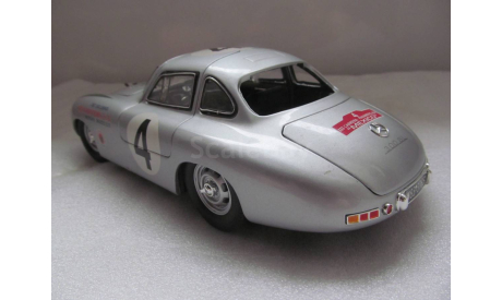 модель 1/18 спортивный MB Mercedes Benz 300 SL №4 W194 RICKO металл Мерседес, масштабная модель, scale18, Mercedes-Benz