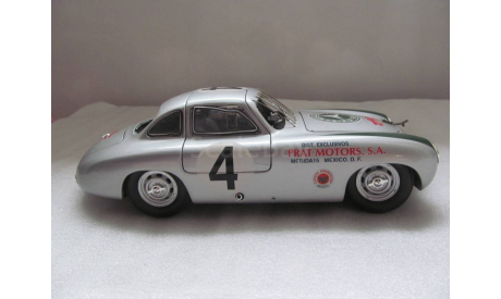 модель 1/18 спортивный MB Mercedes Benz 300 SL №4 W194 RICKO металл Мерседес, масштабная модель, scale18, Mercedes-Benz