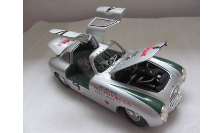 модель 1/18 спортивный MB Mercedes Benz 300 SL №4 W194 RICKO металл Мерседес, масштабная модель, scale18, Mercedes-Benz