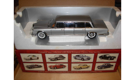 модель 1/18 MB Mercedes-Benz 600 W100 Sun Star металл 1:18 Mercedes Benz Мерседес, масштабная модель, Sunstar