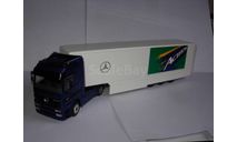 модель 1/43 тягач с фурой Mercedes Benz Actros 1857 NZG Modelle Germany металл 1:43 Mercedes-Benz Мерседес MB, масштабная модель, scale43