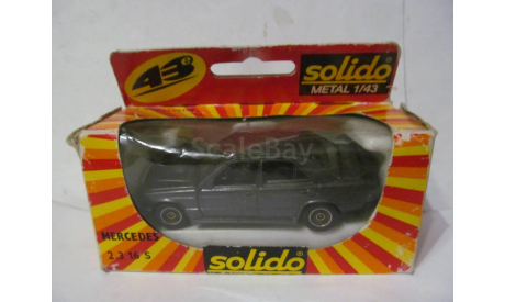 модель 1/43 Mercedes Benz C 190E 2.3-16 Solido France металл 1:43 W201 Mercedes-Benz Мерседес MB, масштабная модель, scale43