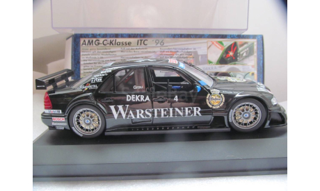 модель 1/18 гоночный Mercedes Benz C Klasse class W202 AMG DTM ITC 1996 Warsteiner #4 Grau Exclusiv cars металл 1:18 Mercedes-Benz Мерседес MB, масштабная модель, scale18