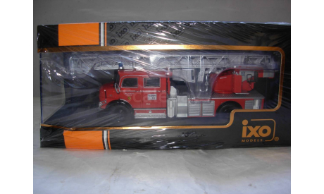 модель  1/43 пожарная автолестница Mercedes-Benz L1519 Ixo металл 1:43 пожарный Mercedes-Benz Мерседес, масштабная модель, scale43, IXO пожарная серия