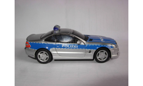 модель-игрушка полицейский 1/43 Mercedes Benz SLK Polizei Pull Speed пластик 1:43 Mercedes-Benz Мерседес MB, масштабная модель, scale43