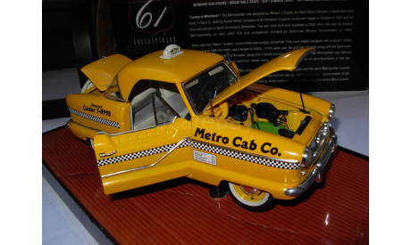 модель 1/18 Metropolitan 1500 Taxi 1959 такси Highway61 металл 1:18, масштабная модель, scale18, Highway 61