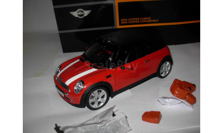 модель 1/18 MINI COOPER Cabrio +чемоданы Kyosho металл 1:18, масштабная модель, scale18