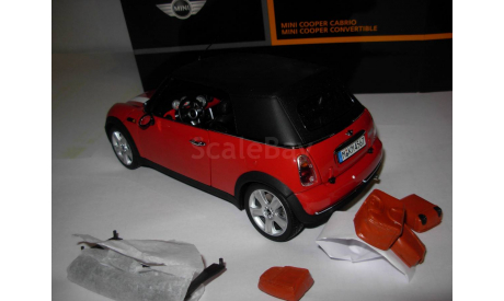 модель 1/18 MINI COOPER Cabrio +чемоданы Kyosho металл 1:18, масштабная модель, scale18