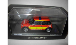 модель пожарный 1/43 Mini One 2001 Feuerwehr металл Minichamps Limited 1:43 пожарная